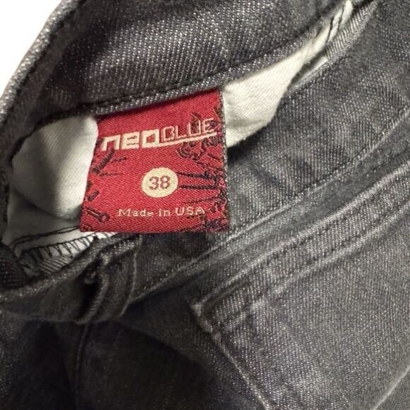 ✨Neoblue Black Denim Jeans Made In USA - Picture 5 of 10